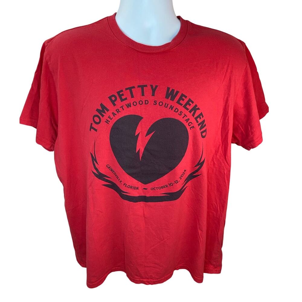 Tom Petty Weekend Heartwood Soundstage Gainesville FL 2024 Red Shirt Size XL